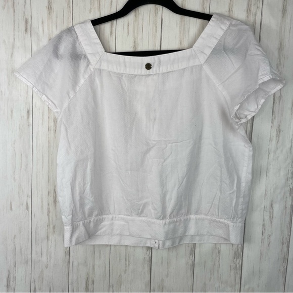 Prana small white button up boho top - Picture 5 of 5